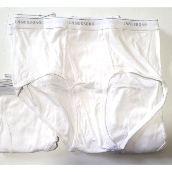 Lanesboro Briefs 42 NWOT Men's Tighty Whities 100% Cotton Quick Draw H-Fly - Picture 4 of 4